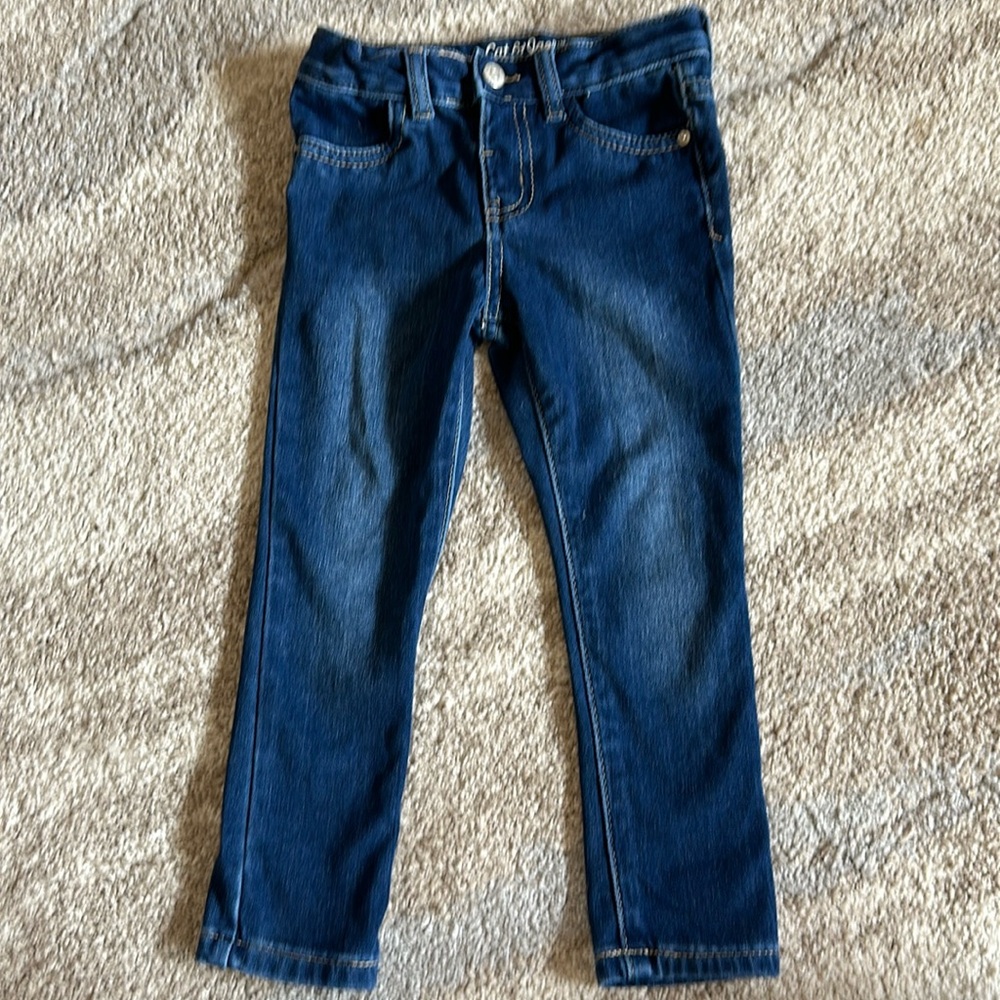 Cat & Jack Toddler Girl Ultimate Stretch Jegging. Adjustable Waist 3T.